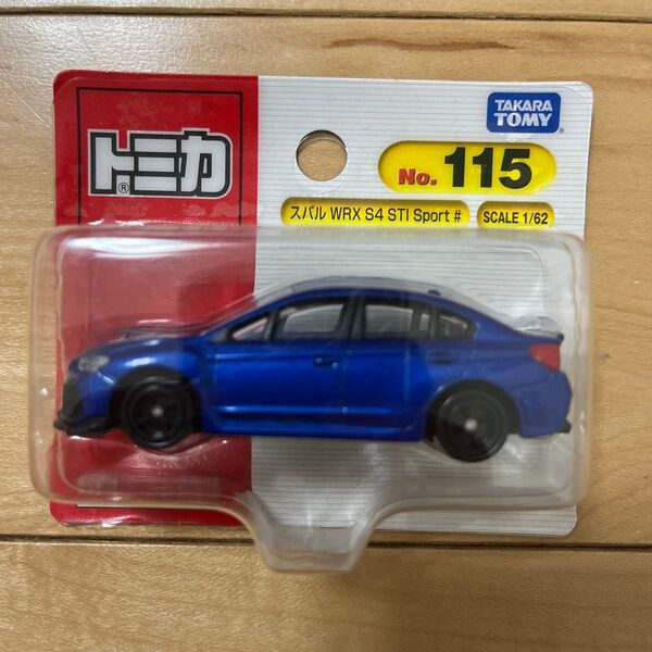 No.115 スバル WRX S4 STI Sport (BP) (1/62スケール トミカ 158608)