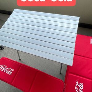 【非売品】コカコーラ×Coleman ピクニックベンチセット テーブル&チェア BBQ
