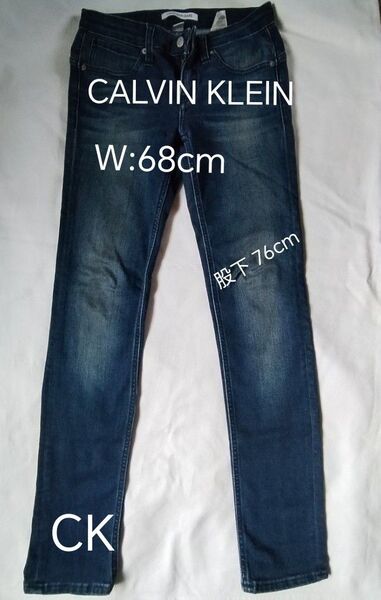 【美品】Calvin Klein Jeans カルバンクライン CKJ022 スリム、W27(68cm)×L30(76cm)