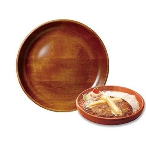 新品 未使用品 びっくりドンキー ディッシュ皿 ディッシュプレート 木のお皿 皿 木製 木皿 未使用 1枚