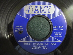 Mighty Sam ： Sweet Dreams( Of You ) 7'' / 45s ★ Deep Soul サザンソウル バラード ☆ c/w Good Humor Man // 落札5点で送料無料