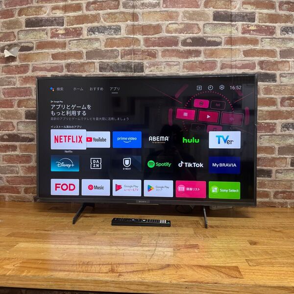 SONY 43インチ 4K 液晶テレビ BRAVIA Android TV スマートテレビ KJ-43X8000H 2020年製