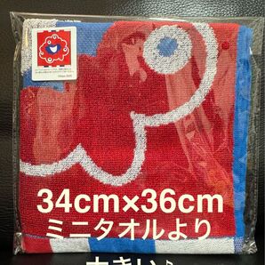 【新品・未使用】EXPO2025 ミャクミャク ジャカード ウォッシュタオル(約34cm×36cm)サンサン
