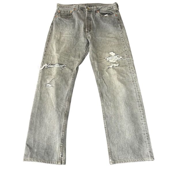 90s リーバイス Levi’s501 USA製 ヴィンテージ ブラックデニム デニムパンツ 裏刻印553 古着 W33 L34