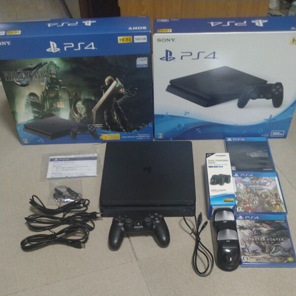 PlayStation4 FINAL FANTASY VII REMAKE Pack +ソフト2本とコントローラー充電台