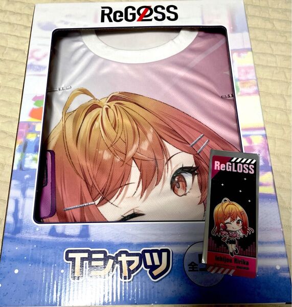 ReGLOSS 一条莉々華 GiGO限定 フルグラフィックTシャツ クリアしおり セット ホロライブ hololive