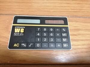 **citizen WC calculator Showa Retro **