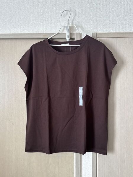 新品 GU マーセライズドT 半袖 L サイズ Tシャツ カットソー フレンチスリーブ ジーユー