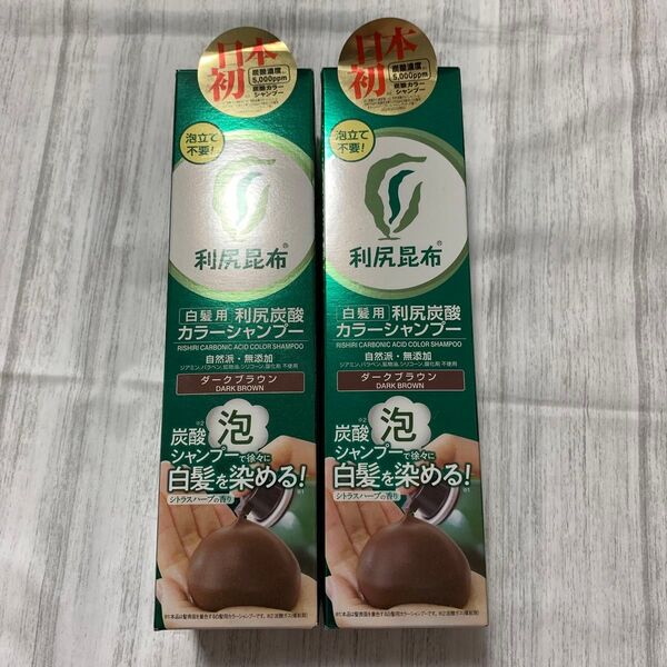 利尻炭酸カラーシャンプー(ダークブラウン)