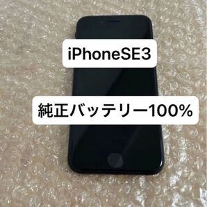 iPhone SE 第3世代(64GB、バッテリー純正100%、ブラック、SIMフリー、残債なし)