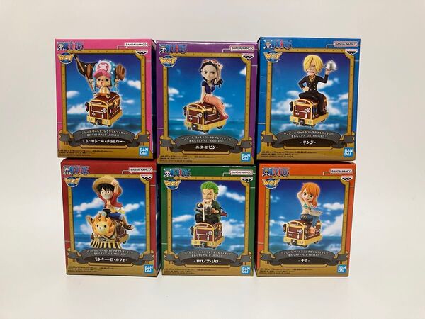 ワンピース ワールドコレクタブルフィギュア 麦わらストア ALL ABOARD!6種セット ルフィ ナミ ゾロ サンジ ロビン