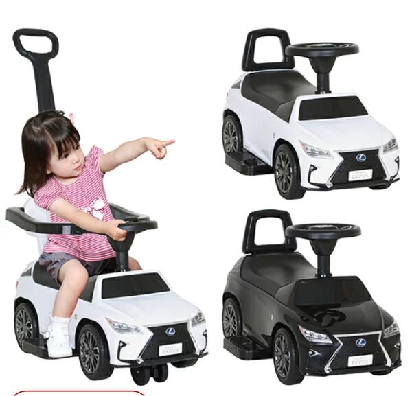乗用玩具 3in1マルチドライブ レクサス RX450h Fsport足けり 電動カー 押し手 S-RXW/S-RXB ミズタニ