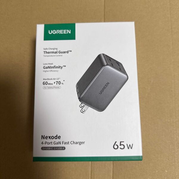 UGREEN Nexode 65W 急速充電器 Nexode 4-Port GaN Fast Charger