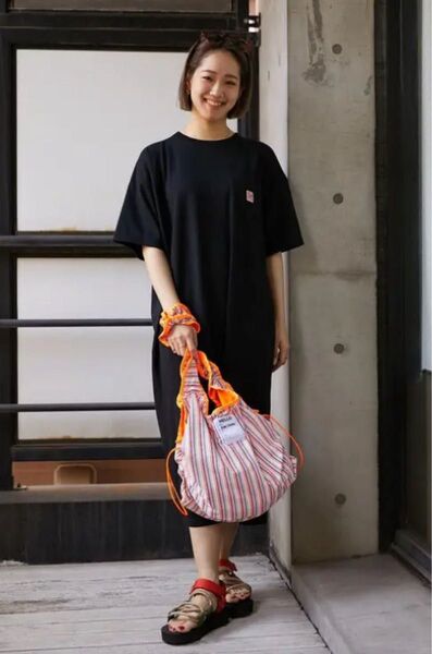 ロデオクラウンズワイドボウル TRI-FUNCTION ロングワンピース ブラック フリーサイズ