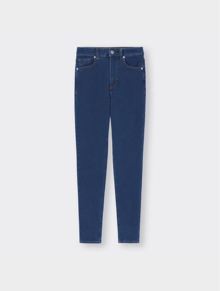 GU ウルトラストレッチスキニージーンズ 65 BLUE WOMEN 67cm