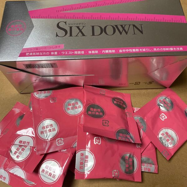 SIX DOWN 機能性表示食品 30袋プラスバラ12袋