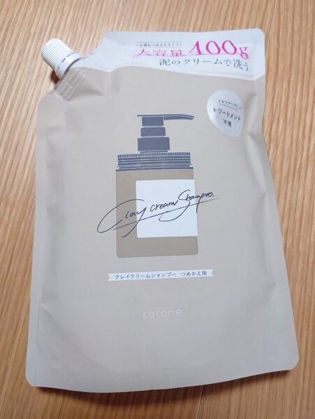 cocone ココネクレイクリームシャンプー 詰め替え用 400g