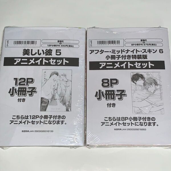 シュリンク付 美しい彼5 小冊子付 アフター・ミッドナイト・スキン6 特装版 アニメイト8P小冊子/イラストカード付