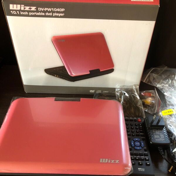 Wizz ポータブルDVDプレーヤー DV-PW1040P ピンク