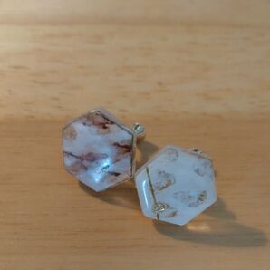 ハンドメイド レジンイヤリング