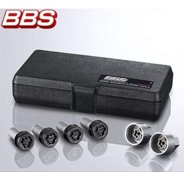 送料無料! 新品 BBS 日本正規品 マックガード ロックボルト ブラック M14xP1.5 テーパー 首下30ミリ