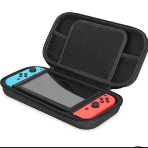 ゲームケース Switch ケース スイッチ専用 ゲーム機収納 アクセサリ 黒 ブラック ゲームアクセサリー Switch