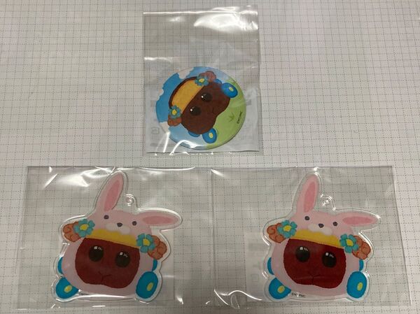 PUI PUI モルカー まるくじ きぐるみパーティー 中吉 アクリルキーホルダー 小吉 マグネット缶バッジ チョコ