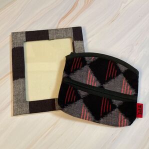写真立て フォトフレーム &ポーチ 久留米絣 ギエモン