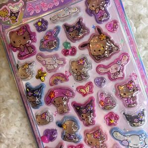 うるちゅるポップシール 日焼け サンリオ 日焼けキティ ドロップシール