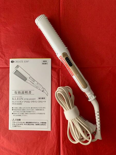 クレイツ イオン CREATE ION ストレート ヘアアイロン 海外兼用 コンパクトアイロン