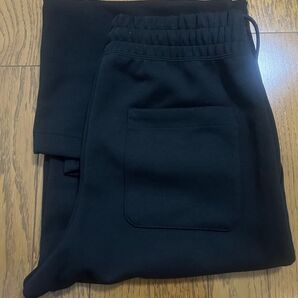 ユニクロC スウェットワイドパンツ ブラック Sサイズ タグなし UNIQLO:C