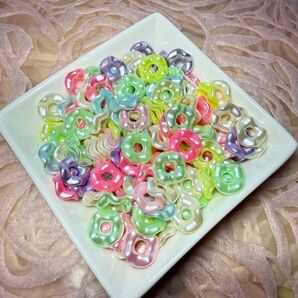 アクリル パステルカラー波ロンデル 30g