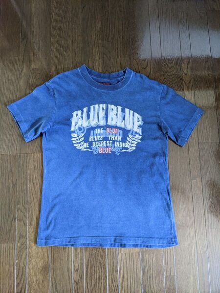 送料込 聖林公司 BLUE BLUE ブルーブルー Tシャツ Sサイズ 濃青 HALLYWOOD RANCH MARKET HRM