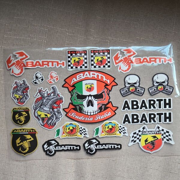 ABARTH アバルト ステッカーシート 500 595 695 124