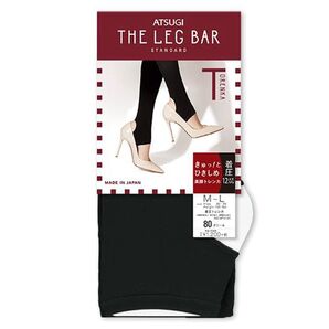 新品 アツギ ATSUGI THE LEG BAR きゅっと引き締め 美脚トレンカ 着圧トレンカ M-L ブラック 定価1320円