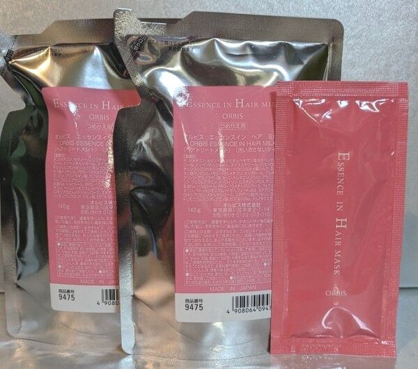 オルビス エッセンスイン ヘアミルク 詰め替え用2個+サンプル1個