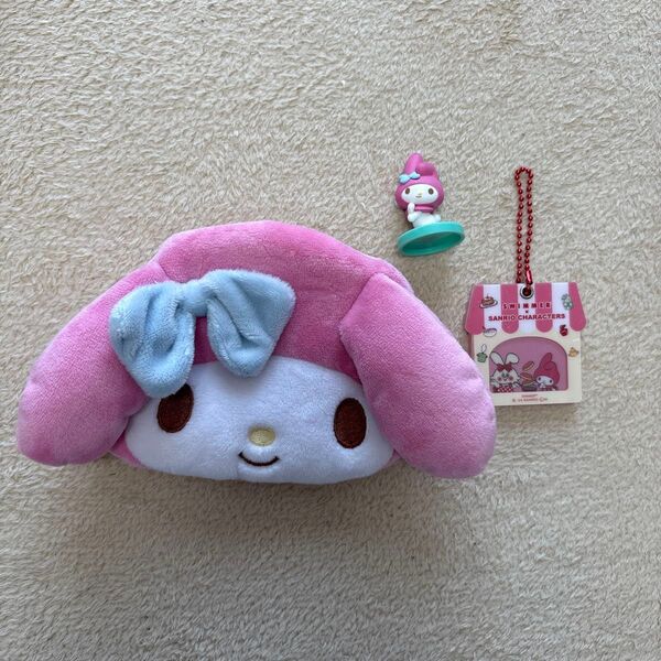 マイメロディ サンリオ サンリオキャラクターズ ポーチ チョコエッグ キーホルダー マイメロ 3点セット
