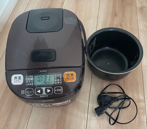 ZOJIRUSHI マイコン炊飯ジャー NL-BA05 3合炊き ブラウン