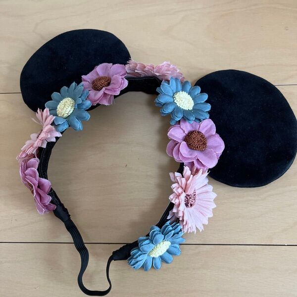 ディズニーランド お花のミッキーカチューシャ