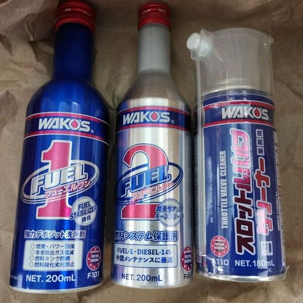 ワコーズ 洗浄用品 フューエルワン フューエルツー スロットルバルブクリーナー fuel1 fuel2 燃料添加剤 未開封品
