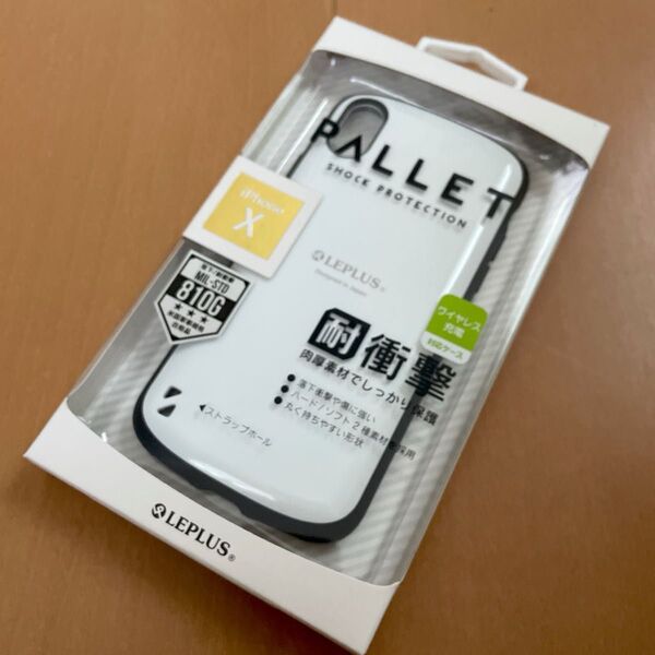 iPhone XS/X 耐衝撃ハイブリッドケース「PALLET」 ホワイト
