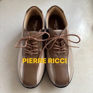 【PIERRE RICCI】ピエールリッチ★柔らか 山羊革 レザー 軽量 靴 4E 23.5cm