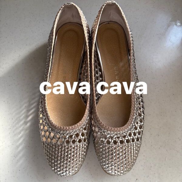 百貨店購入【cava cava】サヴァサヴァ メッシュ パンプス 24.5cm