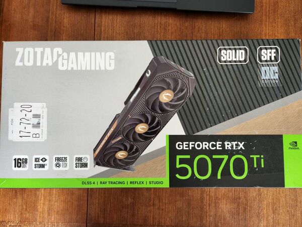 ZOTAC GAMING GeForce RTX 5070 Ti グラフィックスカード