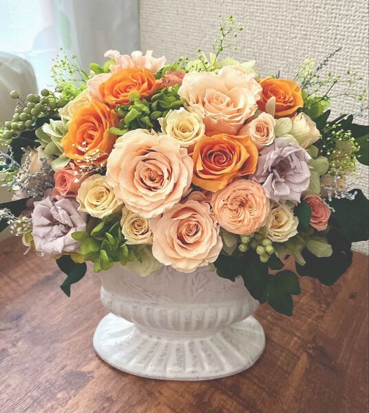 *゜..Rose Tiara.*゜..華やかなプリザーブドフラワー アンティーク お花の贈り物