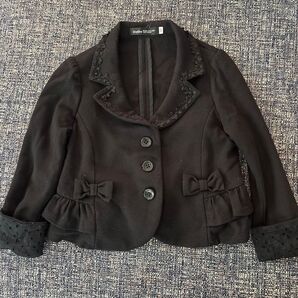 BeBe フォーマルジャケット リボン 黒 130