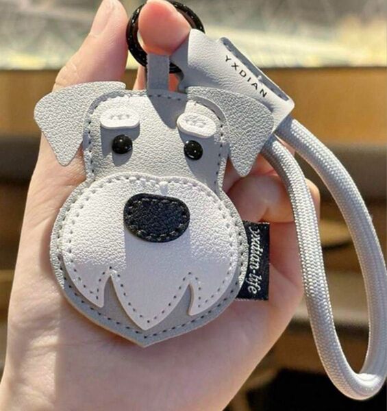 再入荷 ミニチュア シュナウザー バッグチャーム 犬 マスコット キーホルダー