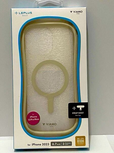 iPhone 15 Pro Max ホワイト 高速充電対応ハイブリッドケース ViAMO charge LN-IL23VMCSL