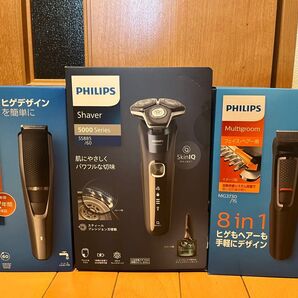 【新品未開封品】フィリップス PHILIPS 電気シェーバー 5000シリーズ S5885/60 + トリマーセット