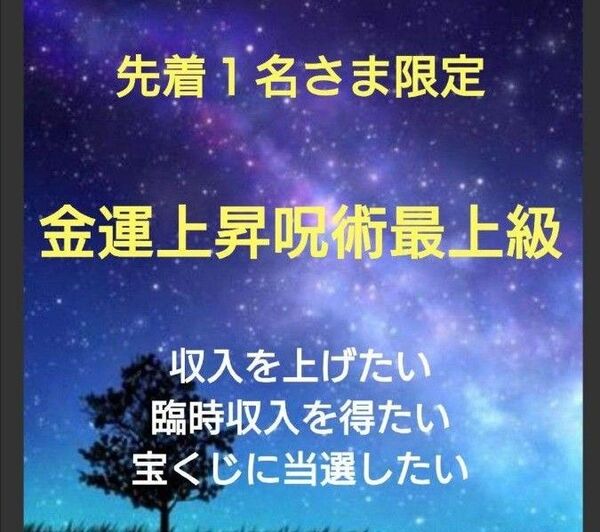 【7/21迄限定お値下げ】【鑑定祈祷歴20年】金運上昇呪術最上級【1日1名様】